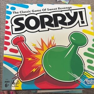 Hasbro Sorry! Board Game - Bold Red and Green